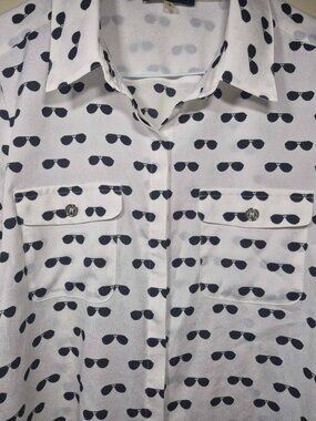 Karl Lagerfeld Sunglasses Printed Button Up Shirt